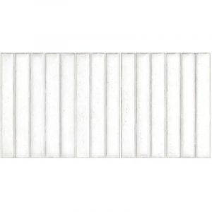 Mosa&iuml;que en gr&egrave;s c&eacute;rame LITTLE BARS - Polar white - Brillant - bo&icirc;te de m2