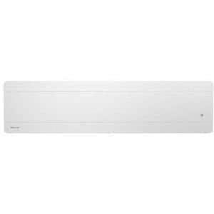 Radiateur &agrave; inertie fonte NOIROT Walter II plinthe 1500W blanc connect&eacute;