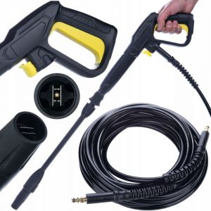 Rosfix Set Pistolet + Lance Vario + Tuyau 8m &ndash; Jet R&eacute;glable, Click Connect 180 Bar, 60&deg;C compatible avec nettoyeur haute pression K&auml;rcher K2&ndash;K7