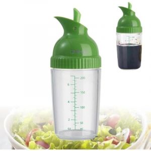 Shaker manuel universel 200 ml pour sauces et vinaigrette, r&eacute;cipient m&eacute;langeur pour salade &eacute;tanche