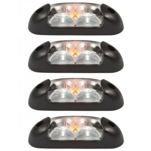 4 feux de gabarit a led tricolore 12/24 volts