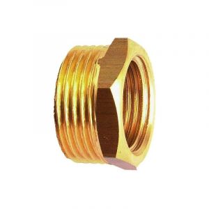 Dumont - Bague de réduction laiton mâle femelle réduite - Diamètre Mâle : 1/2' - Diamètre Femelle : 3/8' - Avec butée : Oui - Finition : brute