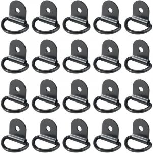 20 pi&egrave;ces Anneaux D'arrimage,Anneaux d'arrimage,Anneau Arrimage INOX,remorque d'anneau Montage d, Anneau d arrimage Rond pour Pliable avec