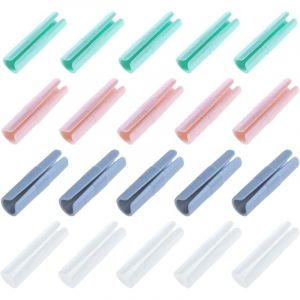 20 pi&egrave;ces enfile couette clips plastique fixe couette clips pour housse de couette couette clips pour couette (multicolore)