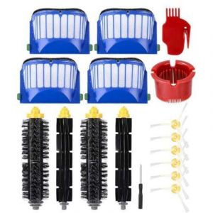Ensemble de 17 pi&egrave;ces d'accessoires de remplacement pour iRobot Roomba s&eacute;rie 600 605 615 616 620 621 630 635 650 652 660 665 680 690 695 Pi&egrave;ces de
