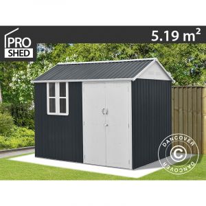 Abri de jardin, 3,02x1,72x2,29m, 5,19m&sup2;, Anthracite/Blanc