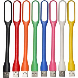 Ersandy - 8-Pièce Lampe led usb, Mini Lumière usb Flexible, Lampe Clavier pour Ordinateur Portable/PC, Lampe de Lecture usb, Petite Lampe de Livre, 8