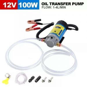 12V 100W Pompe &agrave; Huile Diesel Pompe Electrique Vidange Huile Moteur, Pompe de Transfert Pompe extracteur de vidange d'huile- Faible Bruit &eacute;quip&eacute;e de