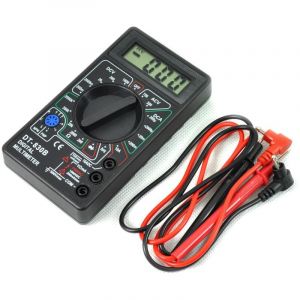 DT830B Num&eacute;rique LCD Multim&egrave;tre Ohmm&egrave;tre Amp&egrave;rem&egrave;tre Voltm&egrave;tre Ohm Testeur (jaune, Set de 3 Pi&egrave;ces) Avec MOGOI accessoires