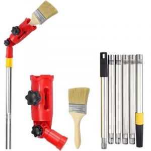 Rallonge de pinceau multi-angle, pinceau de peinture, barre d'extension de peinture murale, rouleau de peinture, barre t&eacute;lescopique, rouleau de