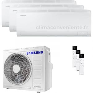 Climatiseur Trial Split R&eacute;versible Samsung Cebu S2 9000+12000+12000 BTU Inverter Wi-Fi (AJ068TXJ3KG)