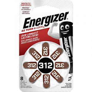 Pile bouton ZA 312 zinc-air Energizer 160 mAh 1.4 V 8 pc(s)