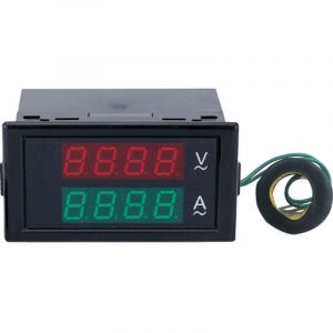 Voltm&egrave;tre Amp&egrave;rem&egrave;tre Num&eacute;rique AC 80-300V 0-100A Tension Courant Metre Volt Amp Afficheur Voltm&egrave;tre Amp&eacute;rage Multim&egrave;tre 2 en 1 avec Transformateur