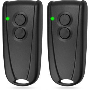 2Pcs Telecommande Universelle Portail, Telecommande Porte de Garage, Télécommande Portail, Duplicateur Telecommande Garage, Télécommande de Porte