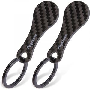 Lot de 8 Carbone jetons de Chariot de Courses en m&eacute;tal - Jeton de Chariot Amovible comme Porte-cl&eacute;s - Porte-cl&eacute;s en Carbone