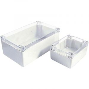 Coffret d'installation Camdenboss 7200-218C Polycarbonate gris clair (RAL 7035), transparent(e) 222 x 146 x 55 1 pc(s) A406411