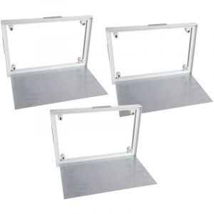 Trappe de Visite à Carreler Semin - 400 mm x 250 mm - Accès sous Baignoire et Pièces Humides (lot de 3)
