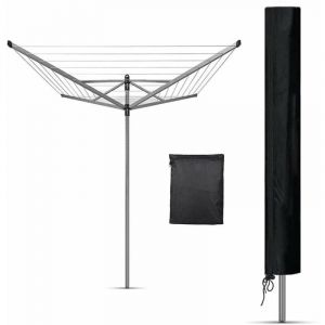 Housse Etendoir Parapluie Extérieur, Housse pour mobilier de jardin , avec sac de rangement, 210D Oxford Imperméable UV-Anti Housse pour