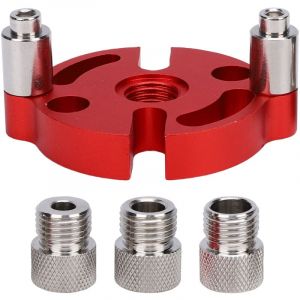 Gabarit de per&ccedil;age autocentrant pour tourillons, guide de per&ccedil;age portatif pour trous droits, outil de positionnement pour assemblages de bois - 6