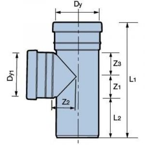 Té PVC 160x160/87,5 pour assainissement extérieur