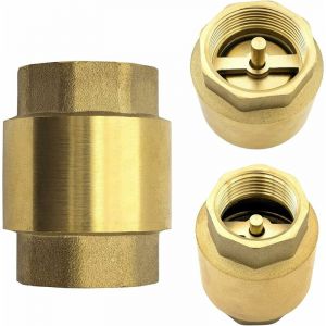 Clapet Anti-Retour Eau en Laiton de Qualit&eacute; Sup&eacute;rieure Plomberie pour &eacute;viter Le Reflux d'eau pour Pompe, Fontaine, Machine &agrave; Laver, Jardin, Citerne