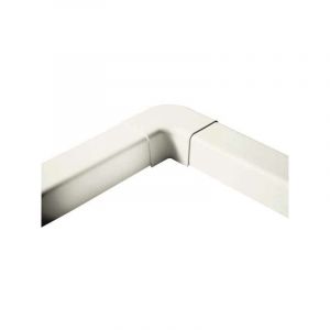 Pack de 8 coude plat 90° 80 mm blanc pur