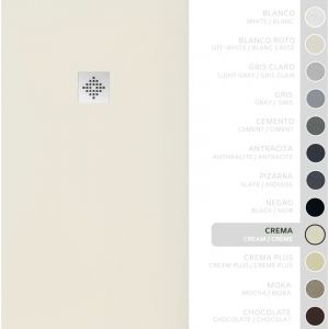 Soulbath - Receveur de Douche -R&eacute;sine -Gel Coat -Texture Lisse/Pierre -Antid&eacute;rapant -Couleur Cr&egrave;me - 150x90- Extra plat 3cm. Standard