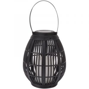 Lanterne Solaire Ext&eacute;rieure, Forme de Rotin &Eacute;conomie d'&eacute;nergie LED Lanterne Solaire Ext&eacute;rieure Antirouille ABS pour Patio