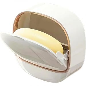 CCYKXA Porte-savon mural pour douche, support pour barre de savon de douche, bo&icirc;te &agrave; savon de rangement de salle de bain avec autocollant et sans