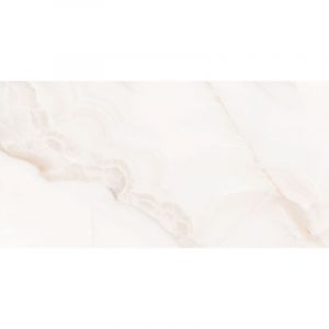 Mexen Onyx Blanc gr&egrave;s &eacute;maill&eacute; rect. G1, carrelage sol-mur 120 x 60 cm, brillant - TL106-120-060-01