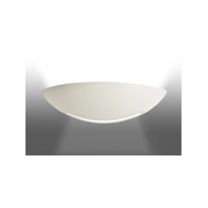 Aric - domino Applique Mur plâtre E27 77W max.,demi-lune Lpe non incl. 3003