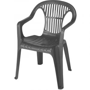 Fauteuil Bas En Résine Anthracite