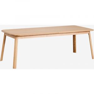 Sklum - Table à manger rectangulaire extensible 220-320x95 cm en bois de Treveris