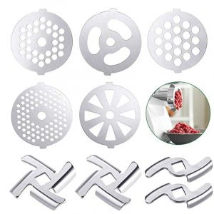 9 Pièces Accessoires Pour Hachoir à Viande Hachoir à Viande Alimentaire Hachoir à Viande Manuel Pièces De Meulage Machine à Farcir Les Saucisses