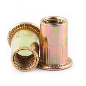 M3-M12 En Acier Au Carbone Plat Fileté Rivet Écrou Bride Rivnut Nutsert Fixation (M10x20pcs)