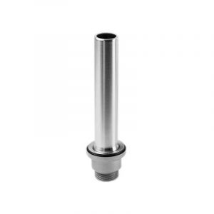 Lira - Bonde avec tube de surverse acier inox 150 mm pour évier diamètre 60 mm