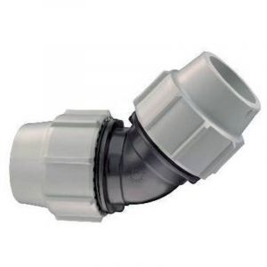 COUDE &Agrave; 45&deg; PLASSON POUR TUYAU EN POLY&Eacute;THYL&Egrave;NE Dimensions : diam&egrave;tre 40