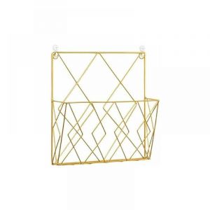 Porte Revues Suspendu Porte Magazine Metal, Porte-journaux Panier &agrave; Journaux Porte Revue Mural avec 2 Crochets pour Magazines, Livres Et Documents De