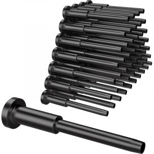 Lot de 50 embouts invisibles en acier inoxydable noir de 1/8' pour garde-corps à câbles, raccord fileté pour escalier de terrasse, poteaux en bois et