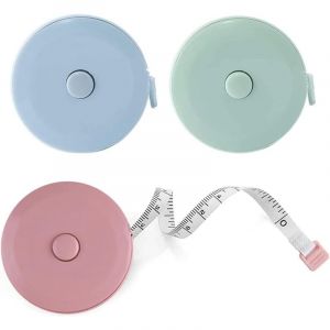 3 Pi&egrave;ces M&egrave;tre Ruban Couture, 2m Metre Couture Souple Ruban &agrave; Mesurer R&eacute;tractable Pour Regime Couture Tailleur Couturiere