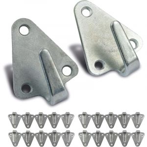 Intelligent Vehicle Accessories 20 crochets de bâche à trois trous - Crochets de filet, parfaits pour la fixation de filets de remorque et de bâche