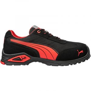 Chaussures de s&eacute;curit&eacute; basses S1PL MADRID noir/rouge - PUMA SAFETY - 642740 45
