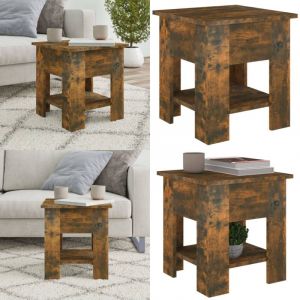 Vidaxl - Table basse Chêne fumé 40x40x42 cm Bois d'ingénierie - Table Basse - Meuble Salon - Table D'appoint - Table En Bois - Mobilier Contemporain