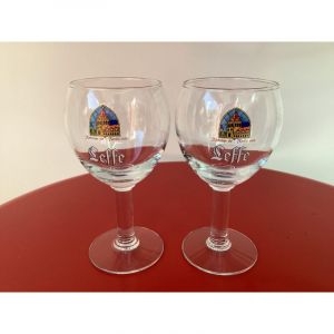 Lot de 2 verres Leffe - 25 cl - Verres &agrave; bi&egrave;re neufs