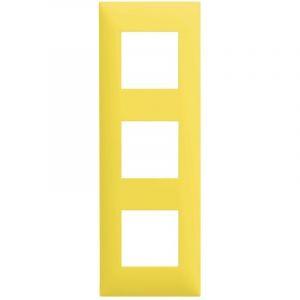 Plaque 3 postes - Jaune Arnould Espace Evolution 64473