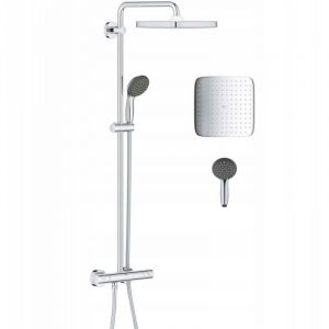 Grohe Vitalio Start System 250 Cube Colonne de douche avec mitigeur thermostatique, Chrome (26697000)
