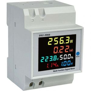 ZVD - Compteur d'&Eacute;nergie Num&eacute;rique ac 40-300V 100A Carivent - KWh - Amp&egrave;rem&egrave;tre Voltm&egrave;tre - Compteur Interm&eacute;diaire - Courant din - Type ct