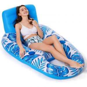 Flotteur de piscine gonflable pour adultes - Flotteurs de piscine, chaise longue, radeau, flotteurs d'eau pour piscine, lac, flotteur de salon avec
