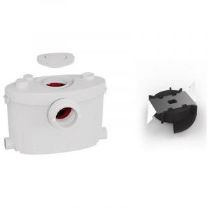 BROYEUR WC Silencieux BSF-550-UP, Broyeur Sanitaire Pompe de Relevage pour WC Lavabo Douche, Pompe Eaux Usées, broyeur adaptable 550W