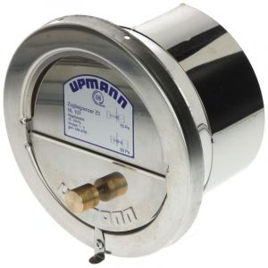 Regulateur de tirage V2A avec raccord arrondi 130 mm